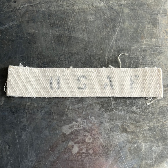 Vintage ‘White’ military name tape patch USAF - Picture 1 of 8